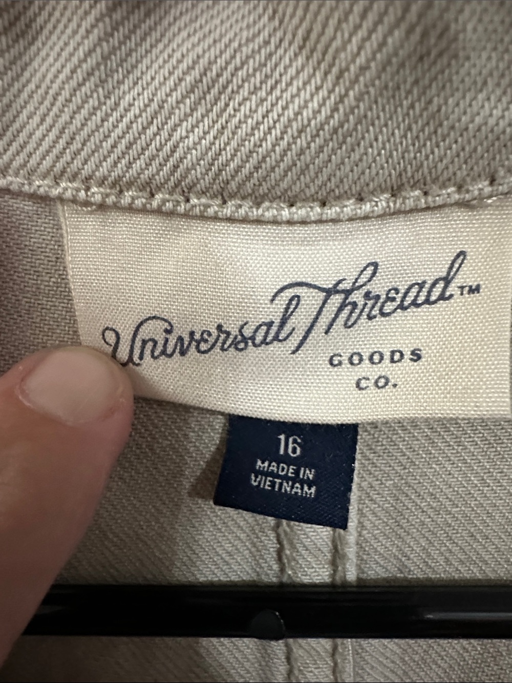 Universal Thread Beige Utility Button-Front Jumpsuit - Picture 2 of 3